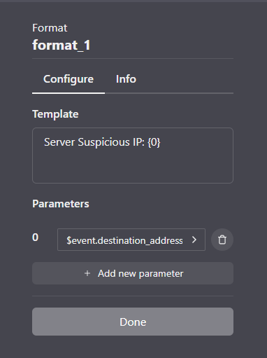 Format block configurator